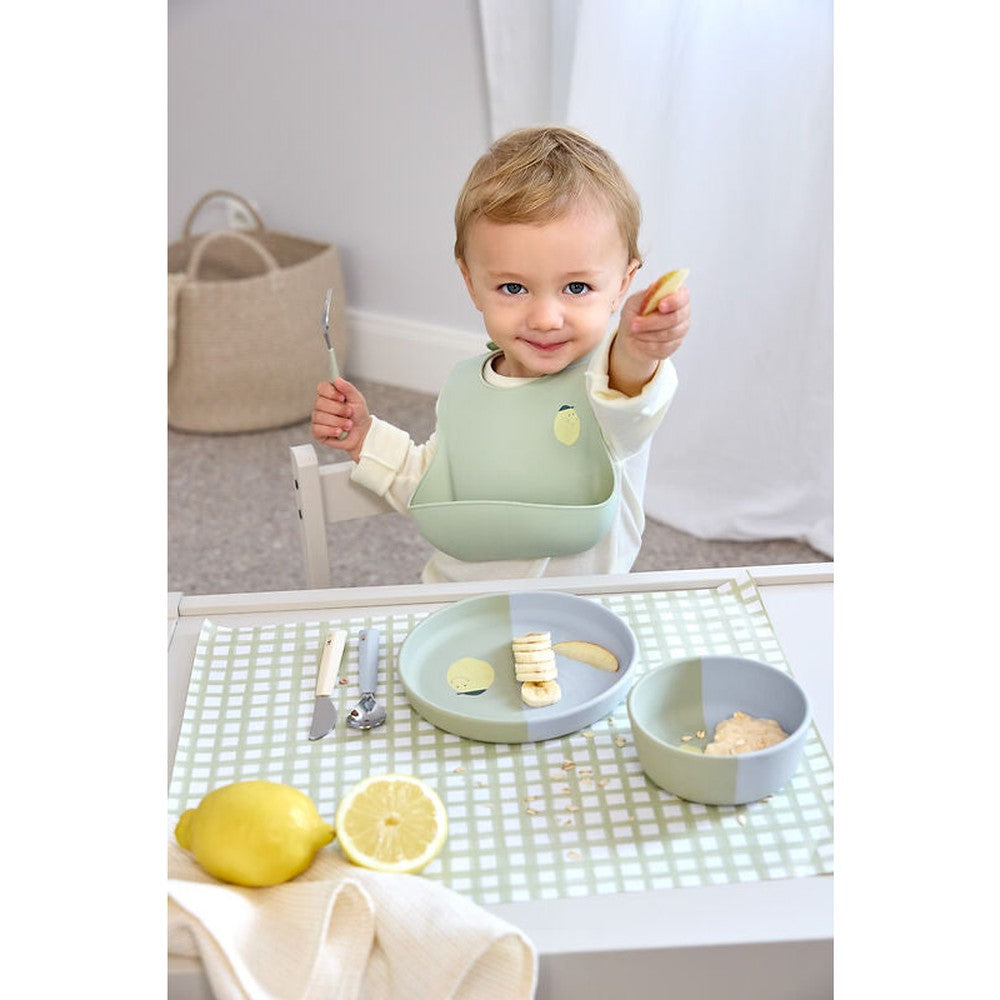 Lässig Assiette en silicone - Happy Fruits Lemon