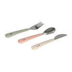 Couverts pour enfants Lässig avec poignée en silicone - Happy Fruits Cherry