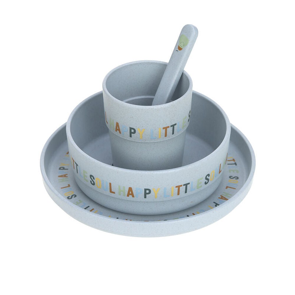 Lässig – Set de repas PP/Cellulose Happy Fruits Lemon