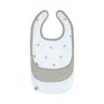 Lässig lot de 3 bavoirs nouveau-né GOTS - Arc-en-ciel/ Beige