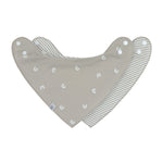 Bavoirs bandana pour bébé Lässig, 2 pièces - Arc-en-ciel/Beige
