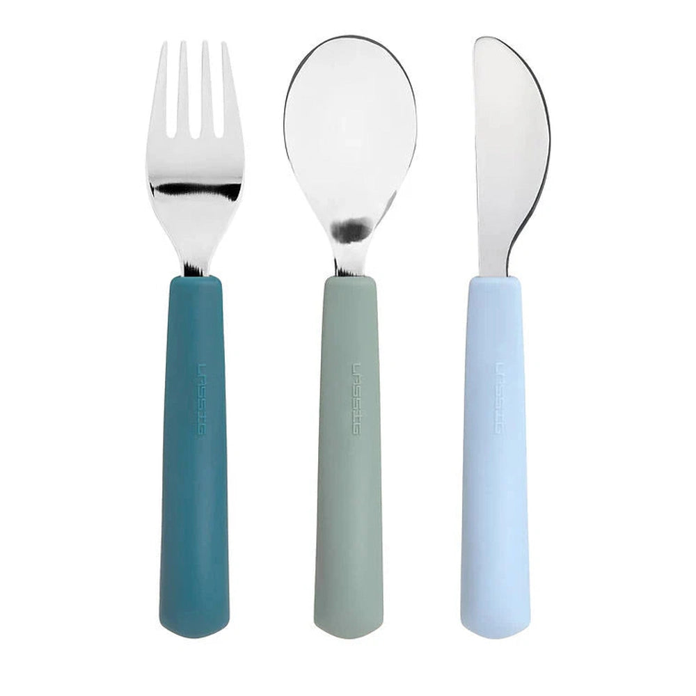 Set de couverts pour enfants Lässig avec poignée en silicone - Tiny Team Dog