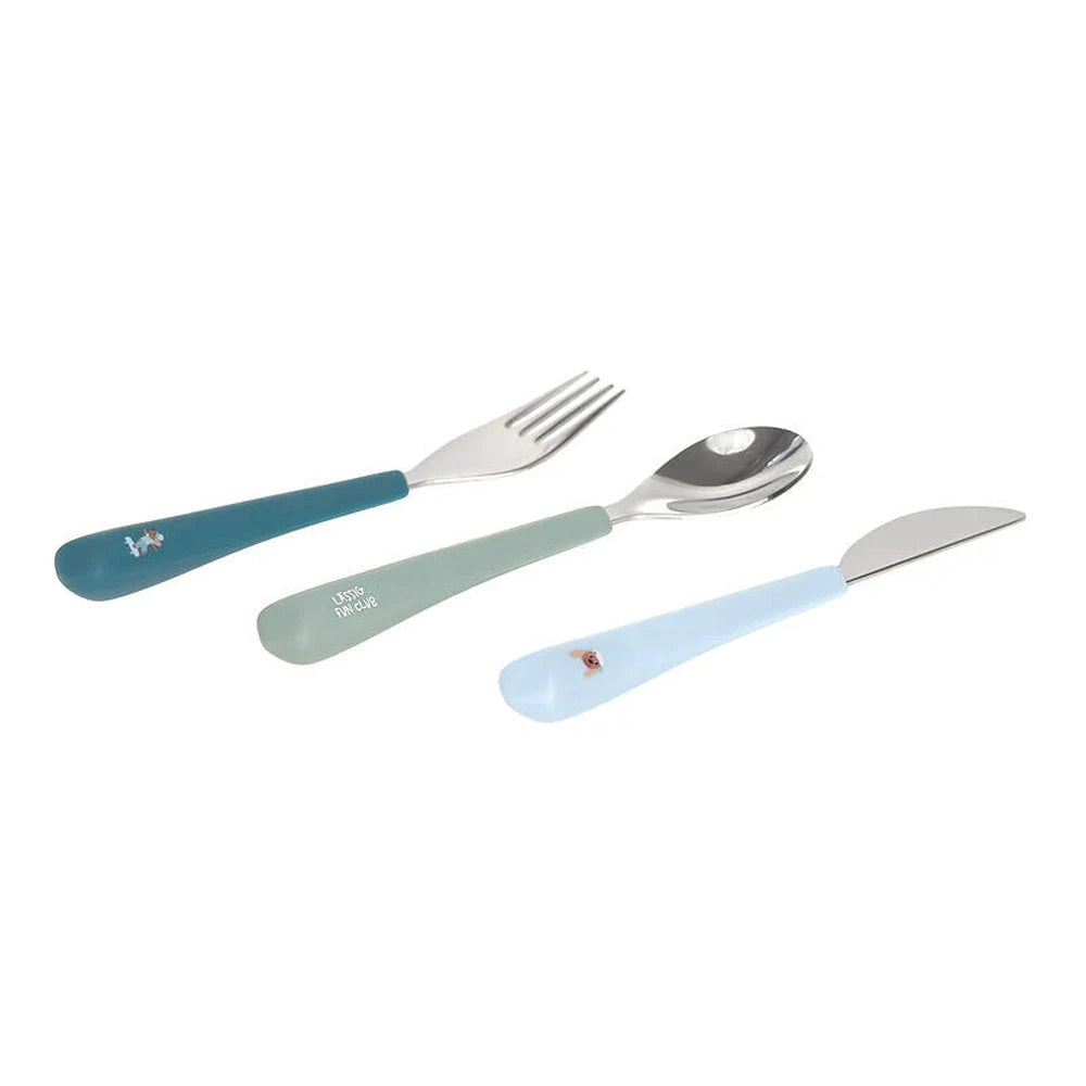 Lässig couverts pour enfants avec poignée en silicone - Tiny Team Chien