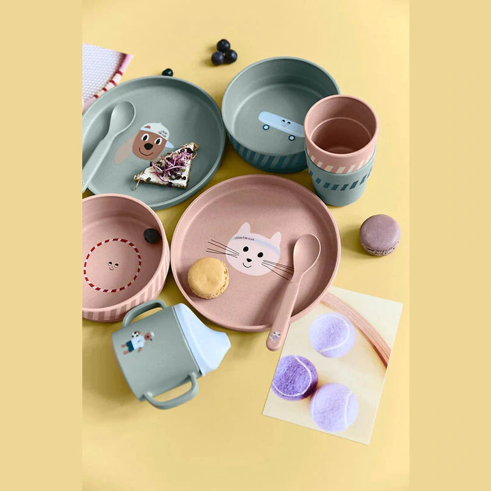 Lässig – Set repas PP/Cellulose Tiny Team Cat