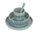 Lässig – Set de repas en PP/cellulose Tiny Team Dog