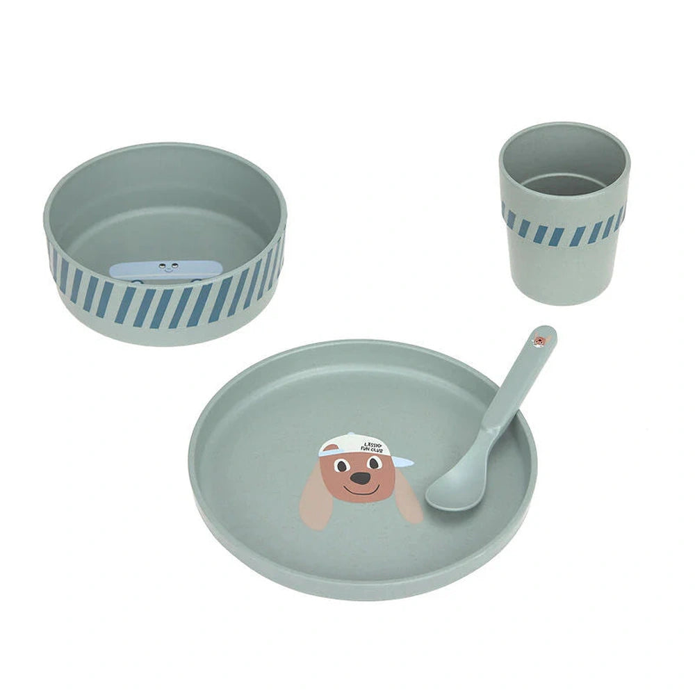 Lässig – Set repas PP/Cellulose Tiny Team Dog