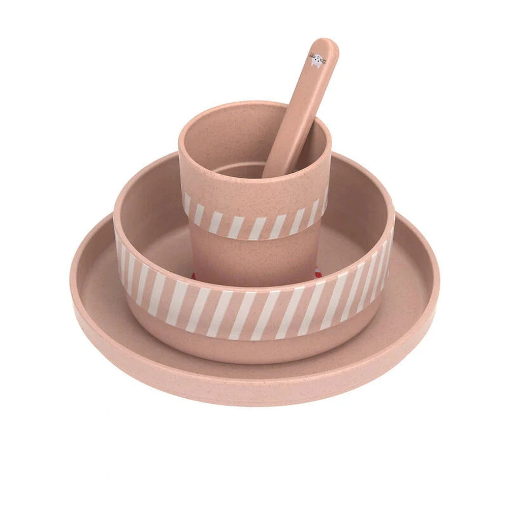 Lässig – Set repas PP/cellulose Tiny Team Cat
