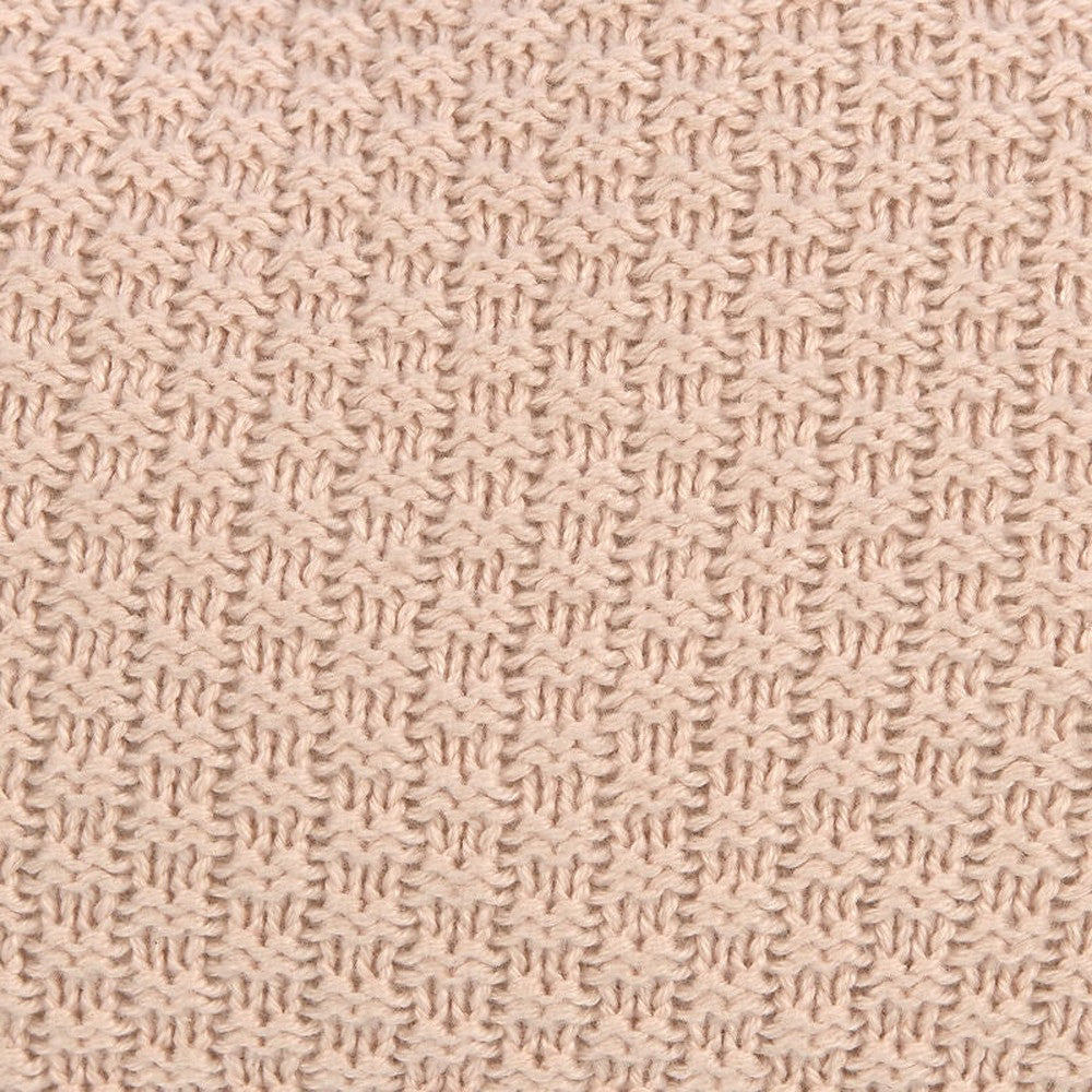 Lässig boîte à musique tricotée - nuage Milky / rose poudré