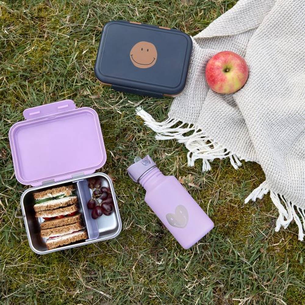 Lässig Boîte repas / boîte à lunch en acier inoxydable Little Gang - Smile Navy