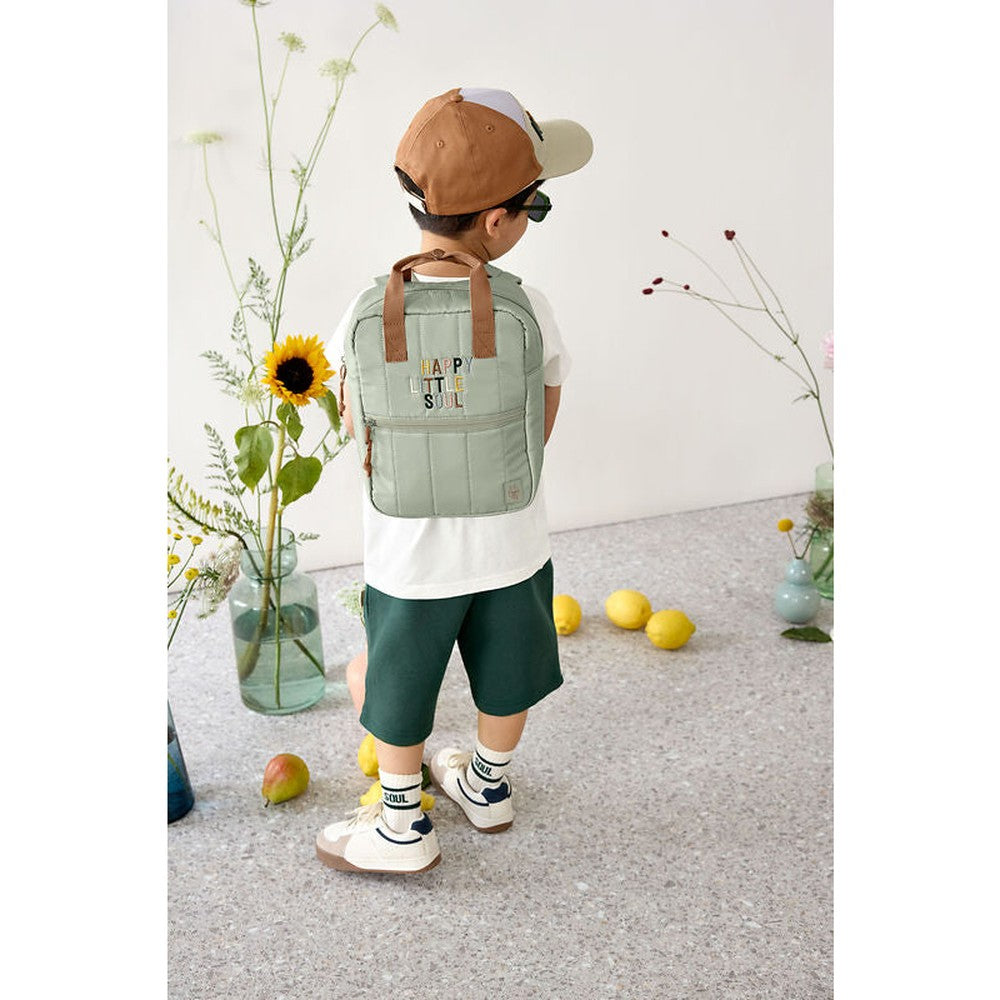 Lässig Mini sac à dos carré Little Gang - kaki clair