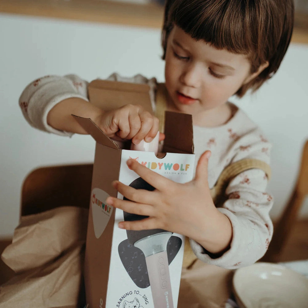 Kidywolf Kidymic microphone pour enfant rose