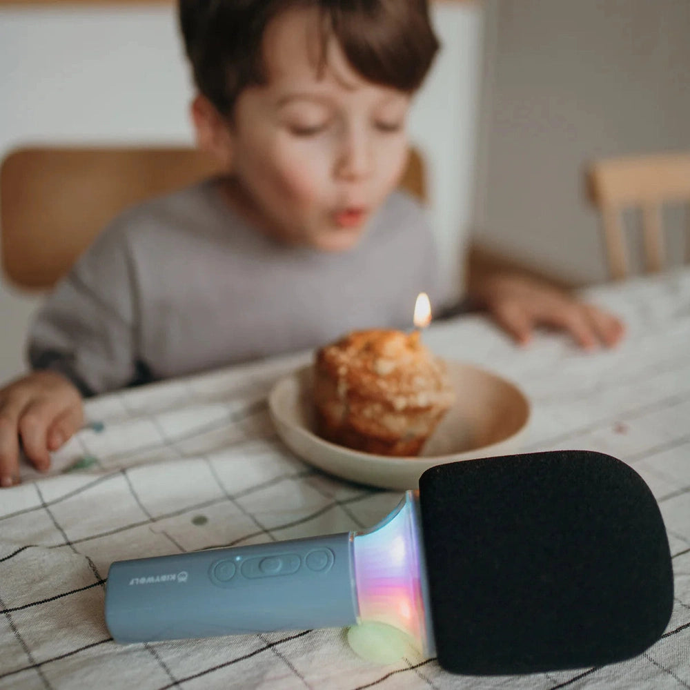 Kidywolf Kidymic microphone pour enfant bleu