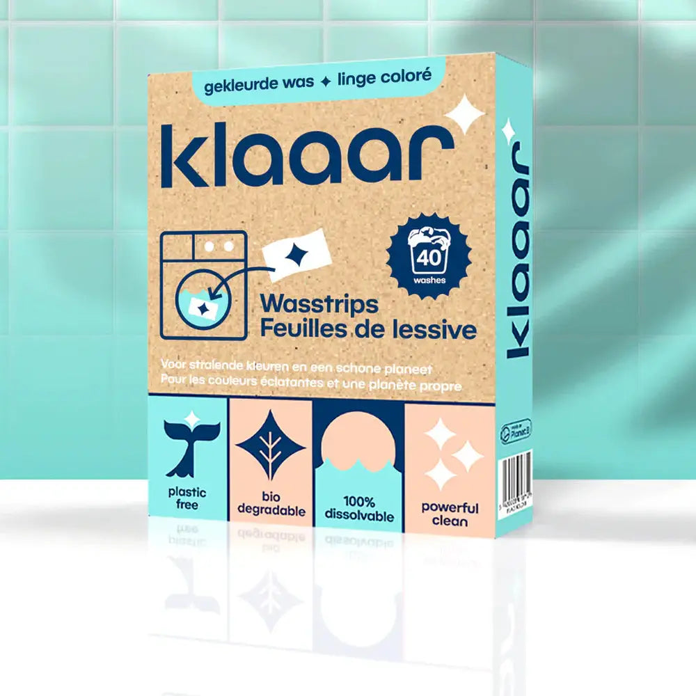 Klaaar | Bandes lessives pour linge blanc | 40 lavages