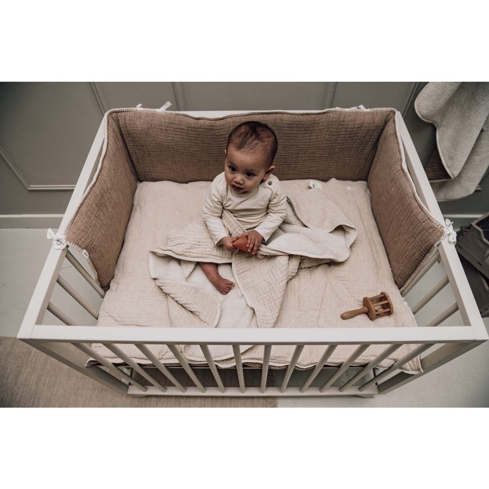 Koeka Tour de lit 180x30 cm - Rivoli - Blanc chaud / Caffe