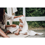Couverture d'emmaillotage Koeka Lace Elba - Naturel | Couverture d'emmaillotage