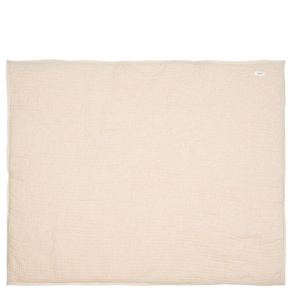 Tapis de parc/box 75x95 cm - Rivoli - Blanc chaud /Café