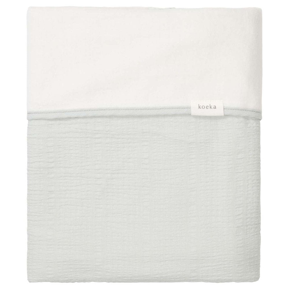 Couverture de berceau Koeka 75x100cm - Cotton Fleece Bay - Ocean Air