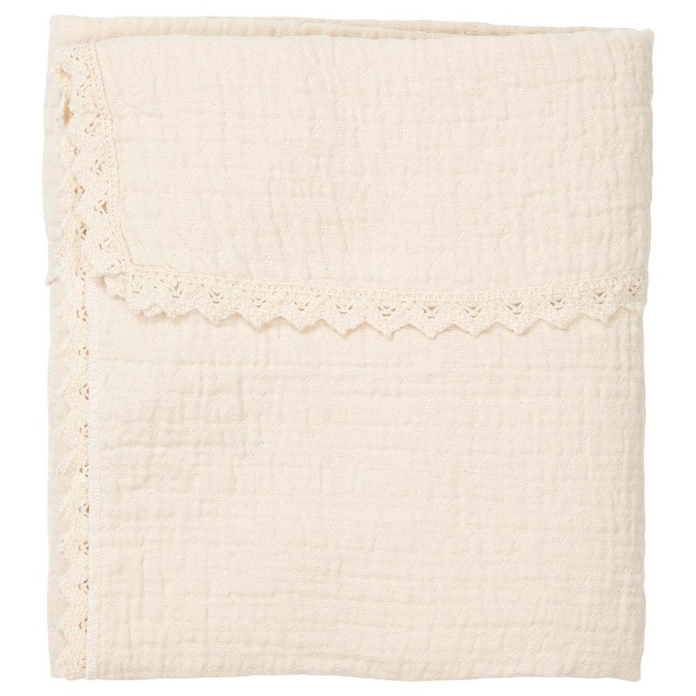 Koeka couverture de berceau 75x100cm - Lace Elba - Naturel
