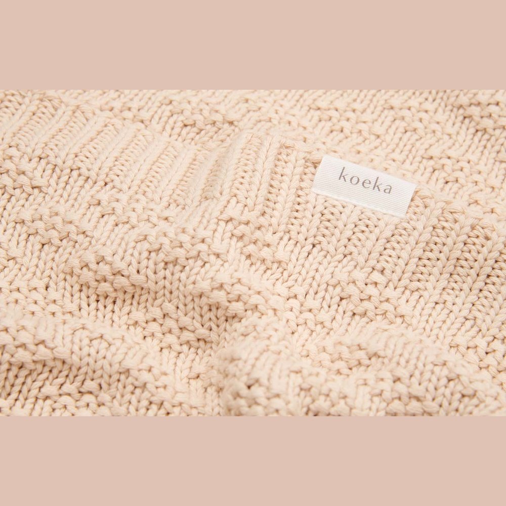 Koeka couverture pour berceau Braga - blanc chaud