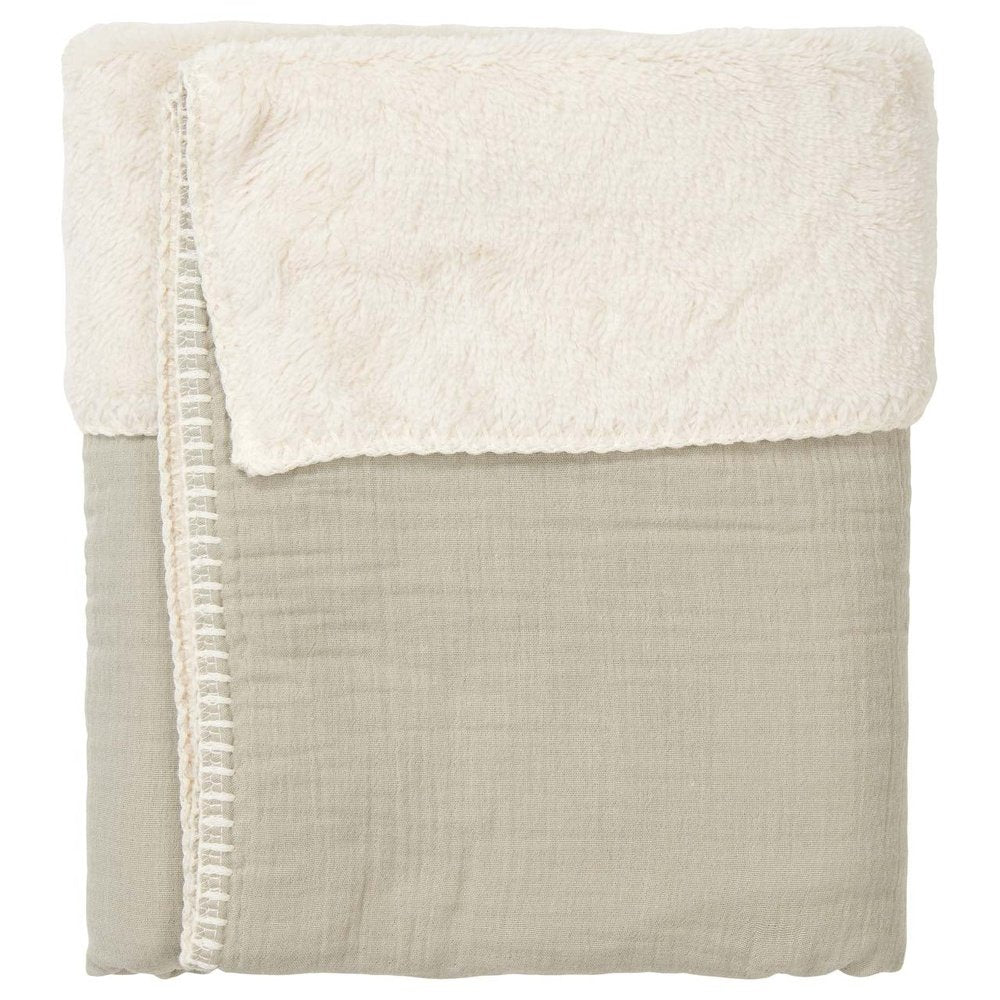 Couverture pour berceau Teddy Faro sauge
