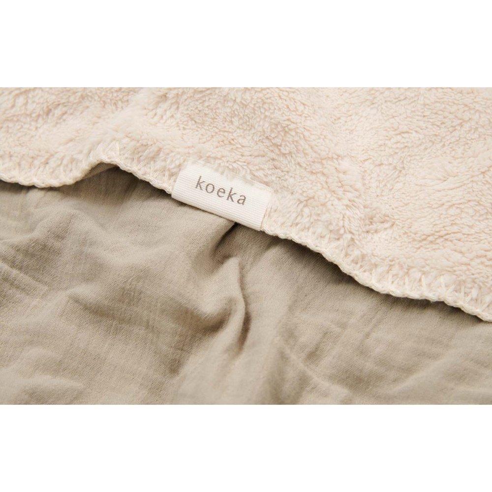 Couverture de berceau Teddy Faro sauge