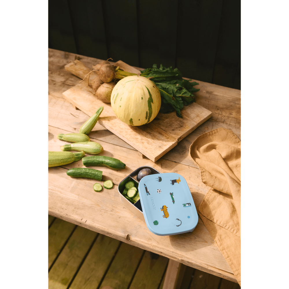 Liewood Arthur Lunchbox imprimée - Fun / Beach Blue