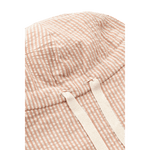 Liewood Gorm Chapeau de soleil réversible en seersucker pour enfants avec oreilles - Y/D Stripe Tuscany Rose / Sandy