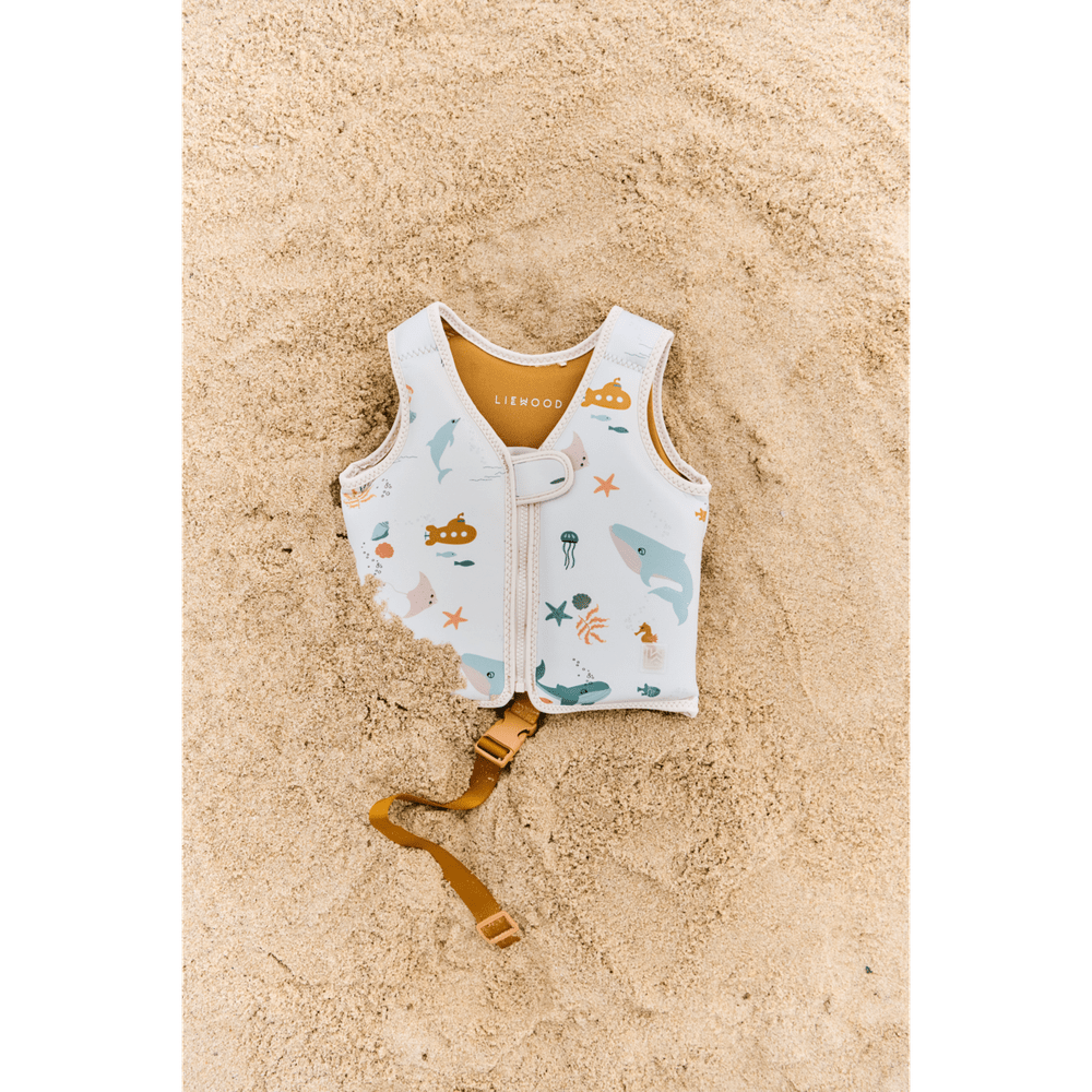 Gilet de natation Liewood pour enfants Dove Sea Creature / Sandy