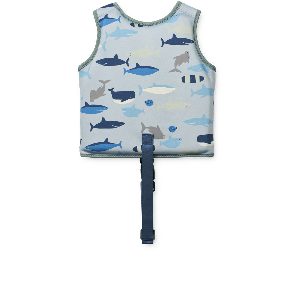 Liewood gilet de natation Dove pour enfants - Shark / Dove Blue