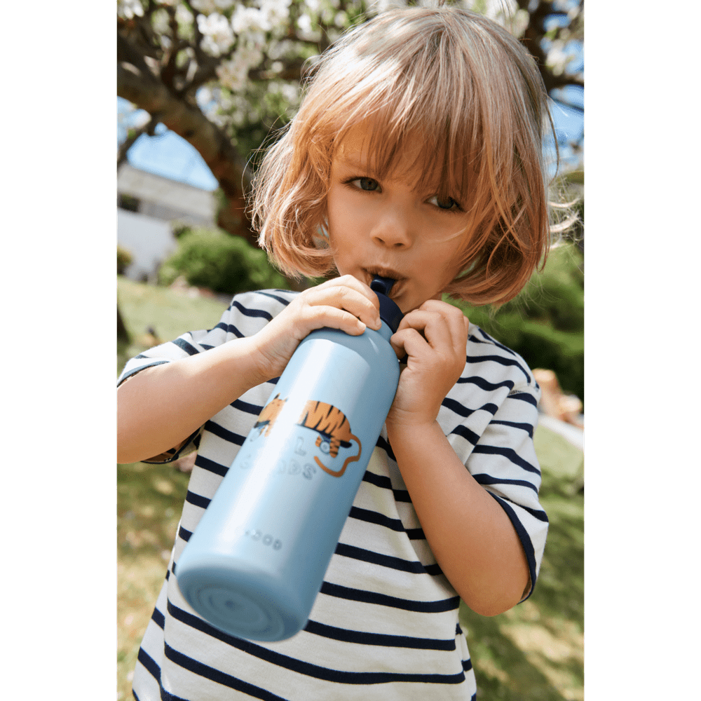 Gourde Liewood Falk 500 ml - Tiger / Bleu plage