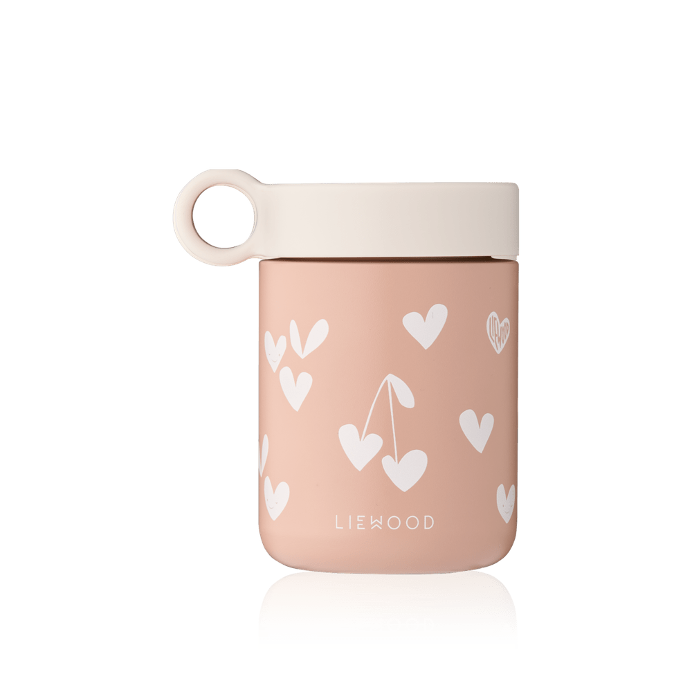 Liewood Kiani Boîte alimentaire imprimée / boîte de conservation / thermos pour aliments - Sweethearts / Pale Tuscany