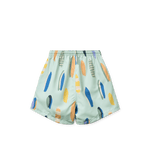 Liewood Duke Short de bain imprimé pour enfants - Boards / Menthe poivrée claire