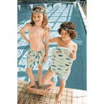 Liewood Duke boardshort imprimé / short de bain pour enfants - Boards / Menthe poivrée claire