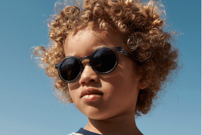 Liewood Darla Lunettes de soleil pour enfants 4-10 ans - Whale Blue Transparent