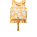 Liewood Dove gilet de natation pour enfants à volants - Flower / Lemon Yellow