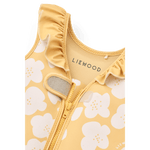 Liewood Dove gilet de natation pour enfants à volants - Flower / Lemon Yellow