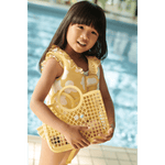 Liewood gilet de natation pour enfants à volants - Fleur / jaune citron