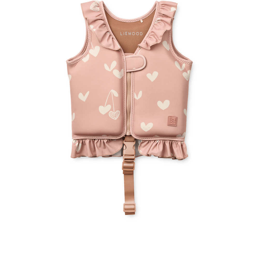 Liewood Dove Gilet de natation pour enfants à volants - Sweethearts / Pale Tuscany