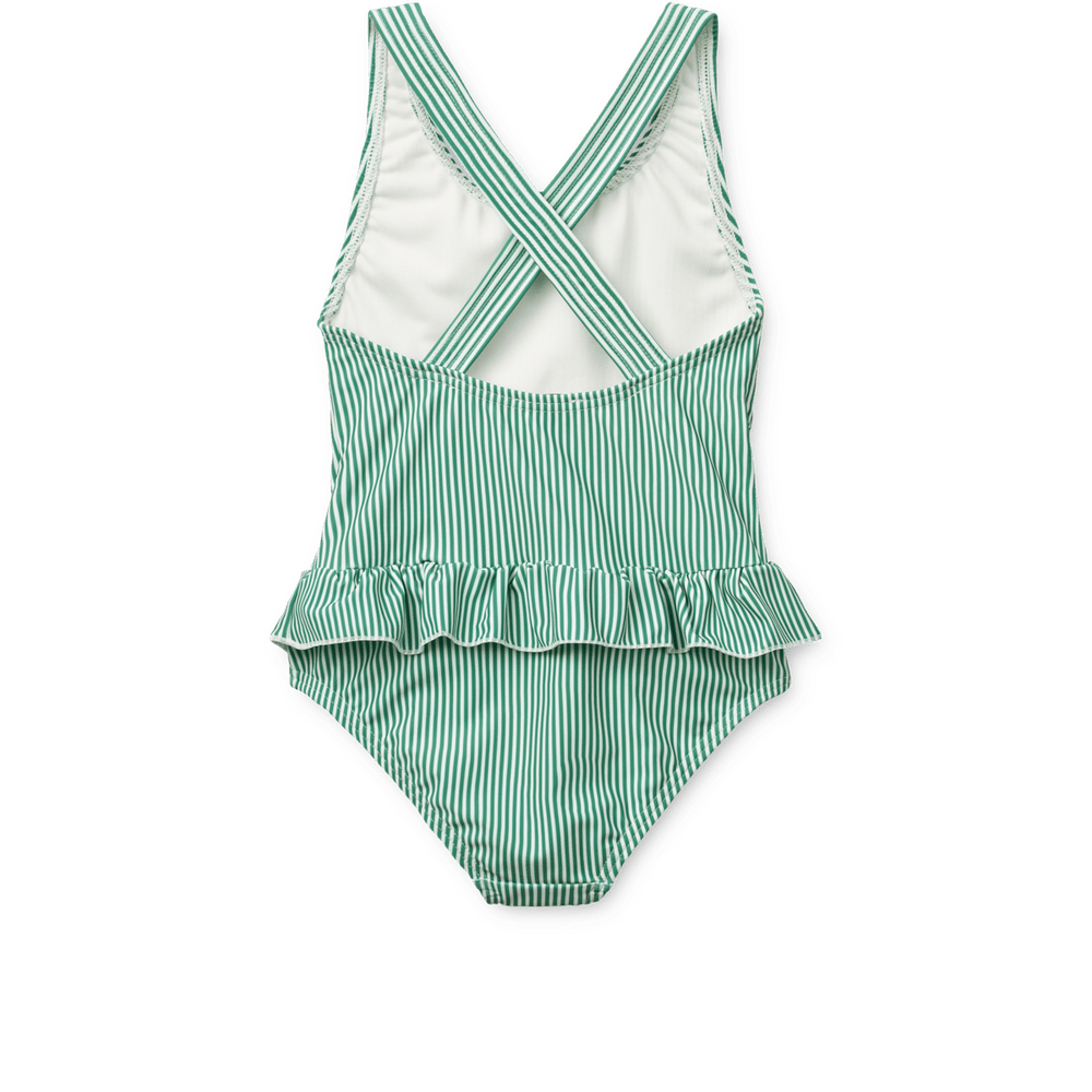 Liewood Amara Maillot de bain rayé pour enfants - Bright Garden / Creme De La Creme