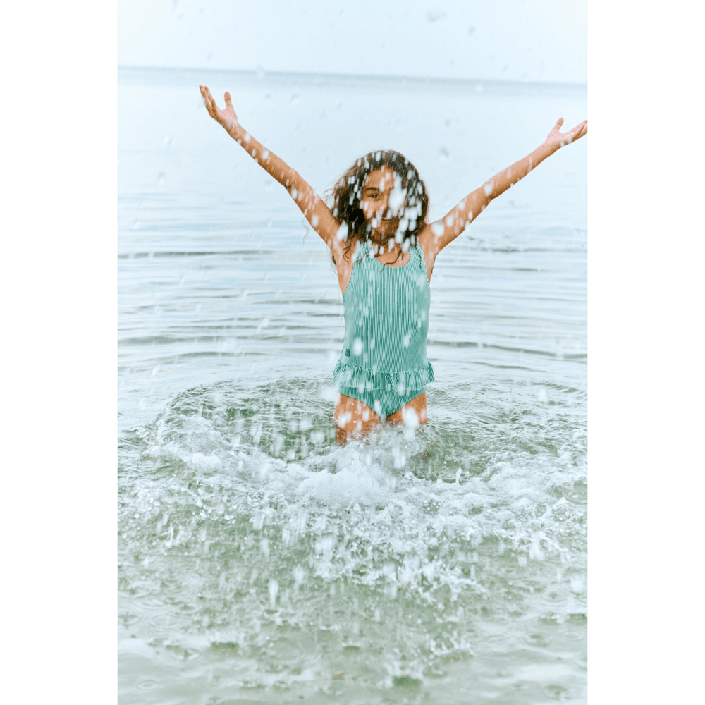 Liewood Amara maillot de bain rayé pour enfants - Bright Garden / Crème de la Crème