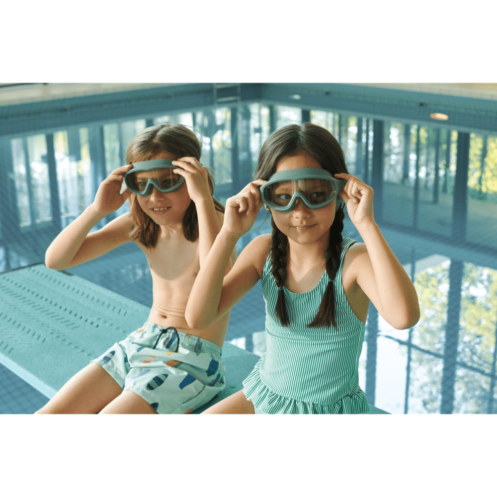 Liewood Amara Maillot de bain rayé pour enfants - Bright Garden / Creme De La Creme