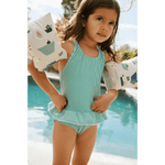 Liewood Amara Maillot de bain rayé pour enfants - Bright Garden / Creme De La Creme