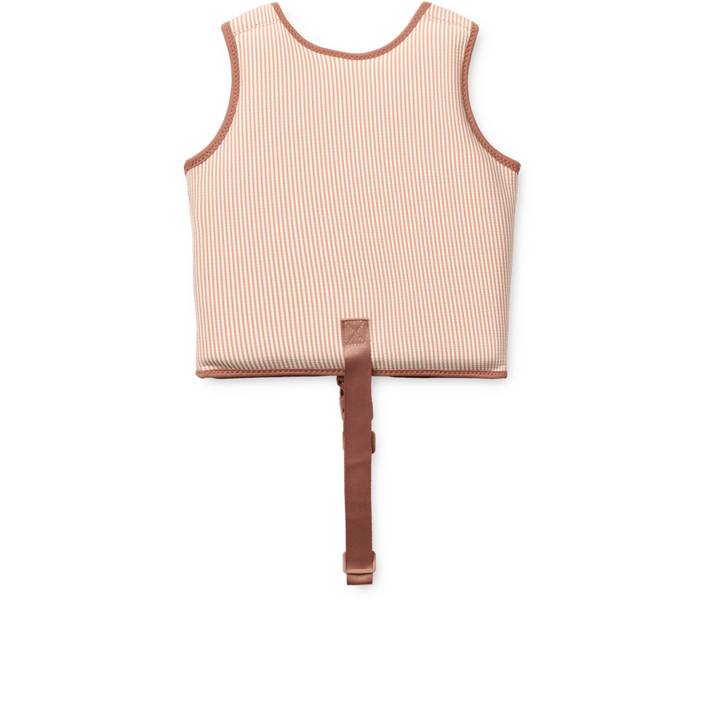 Liewood gilet de sauvetage seersucker pour enfants - Y/D Stripe Pale Tuscany / Creme De La Creme