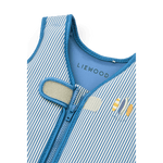 Liewood Gilet de natation Dove en seersucker pour enfants - Y/D Stripe Riverside / Creme De La Creme
