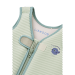 Liewood Dove gilet de natation seersucker pour enfants - Menthe poivrée / Sable