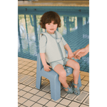 Liewood gilet de natation en seersucker pour enfants - Menthe poivrée / Sable