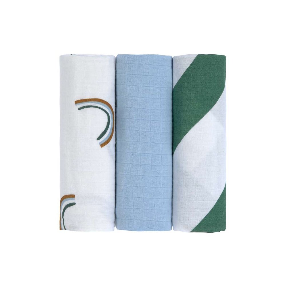 Copie de lange hydrophile lot de 3 85x85cm - Happy Rascals Lavande