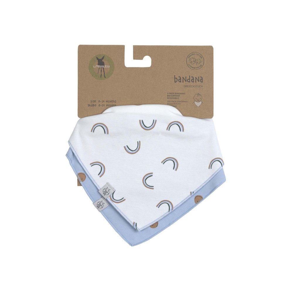 Bavoir triangle/bandana bébé 2 pièces - Happy Rascals