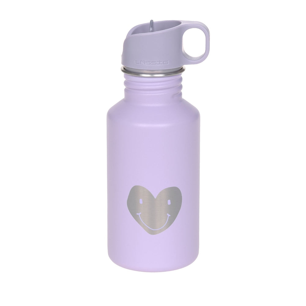 Bouteille Lässig en acier inoxydable Little Gang 500 ml - cœur lilas