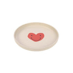Lässig – Service de repas en PP/cellulose Happy Rascals – Cœur lavande